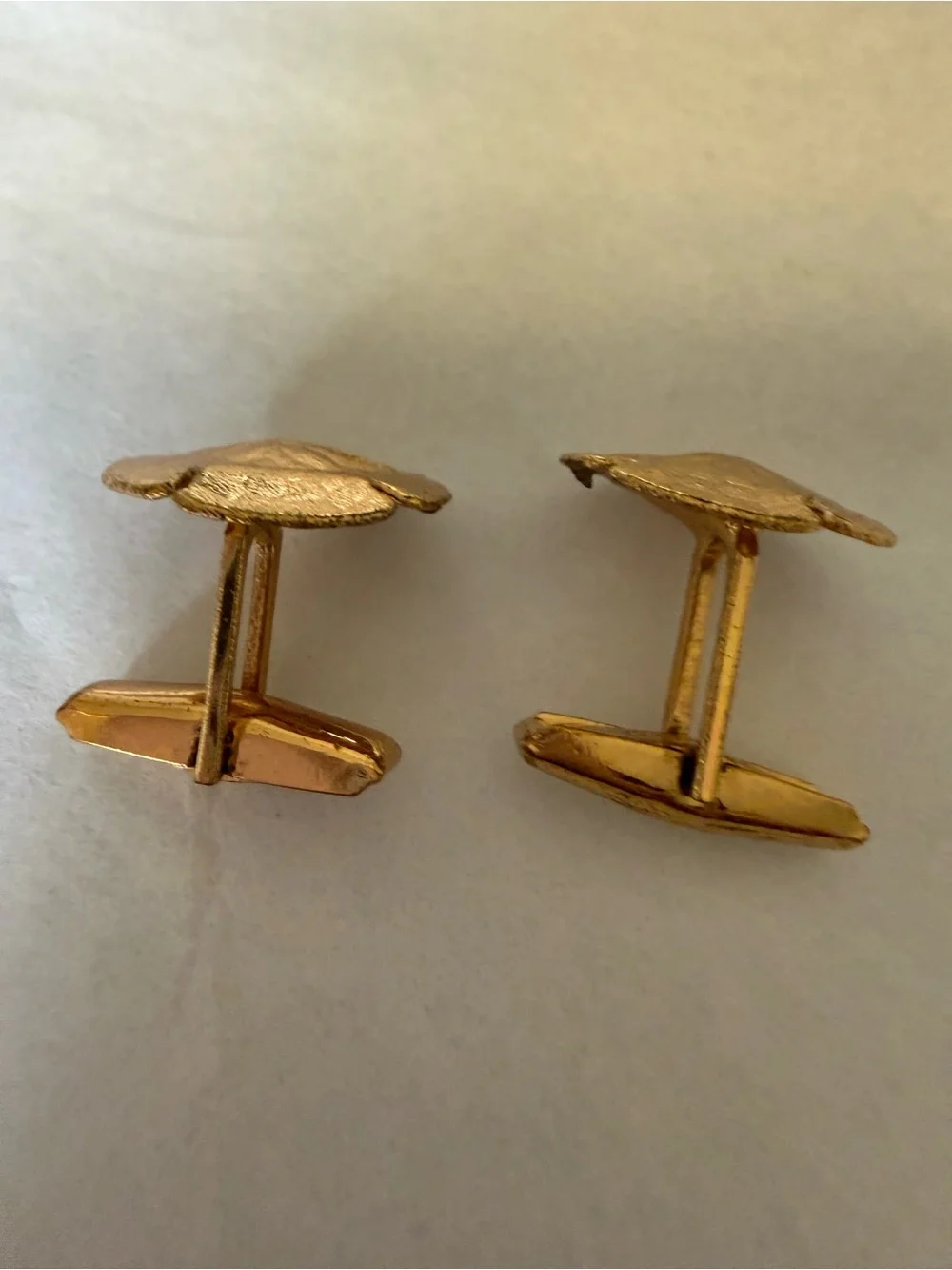Gold-Tone Sculpted Turtle Cufflinks for Men